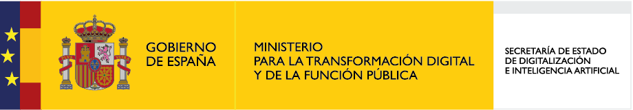 GOBIERNO DE ESPAÑA
MINISTERIO PARA LA TRANSFORMACIÓN DIGITAL Y DE FUNCIÓN PÚBLICA